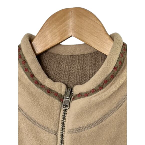 Gander Mountain Guide Series Tan Lambswool Blend Full Zip Vest Women's Medium - Picture 6 of 14